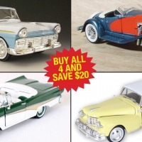 Set of 4 Classic Collectible Cars (AA78)