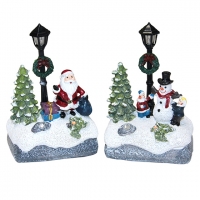 Santa and Snowman Christmas Decorations