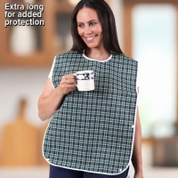 Plaid Clothing Protector with Pocket