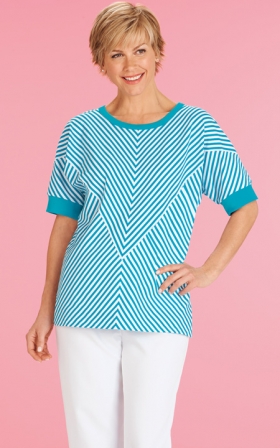 Mitered Stripe Tunic