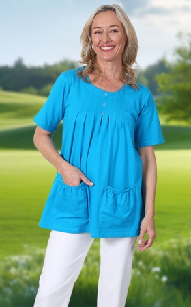 Pleat Neck Tunic