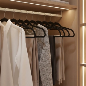 Flocked Clothes Hangers