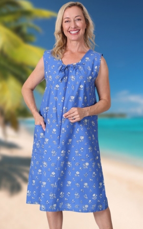 Sleeveless Zip Front Shift