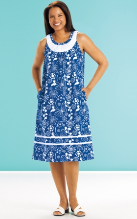 Royal Print Sundress