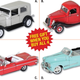 Classic Car Collectibles Set of 4!