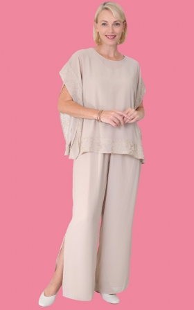 Elegant Poncho Pantset