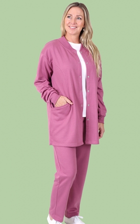 Longline Fleece Cardigan And Pants