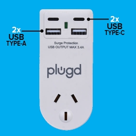Deluxe Dual USB Adapter