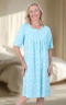 Print Short Sleeve Nightgown