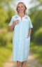 Seersucker Stripe Embroidered Duster