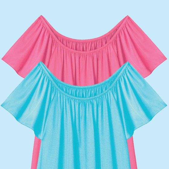 elastic gown design