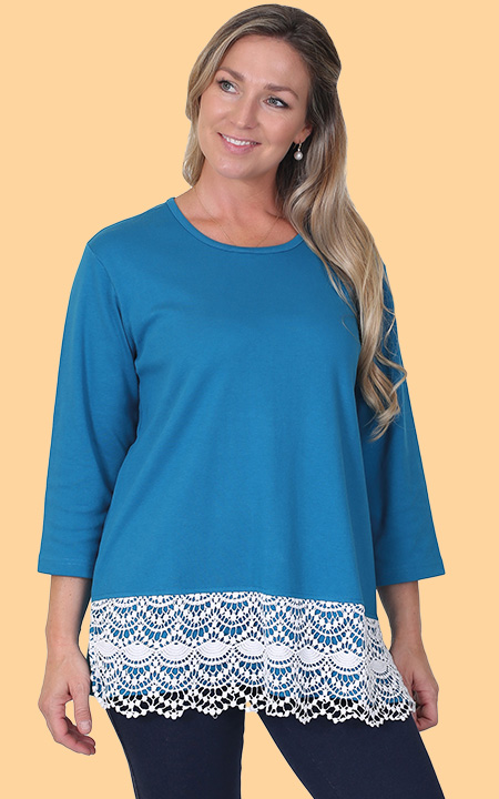 Lace Trim Top