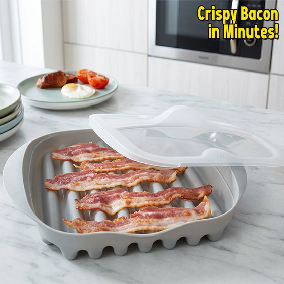 Microwave Bacon Tray with Lid
