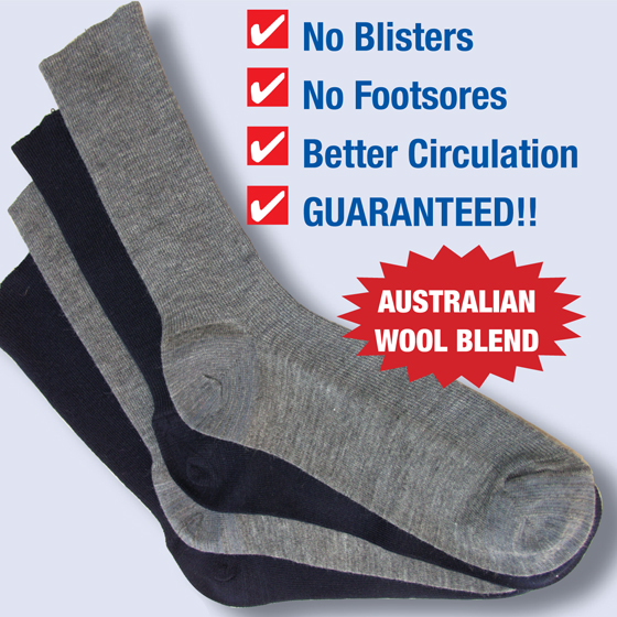 Health Pride Non Binding Wool Socks