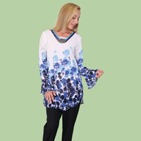 Floral Tunic with Necklace