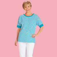 Mitered Stripe Tunic