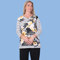 Floral Top with Border