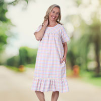 Seersucker Gingham Dress